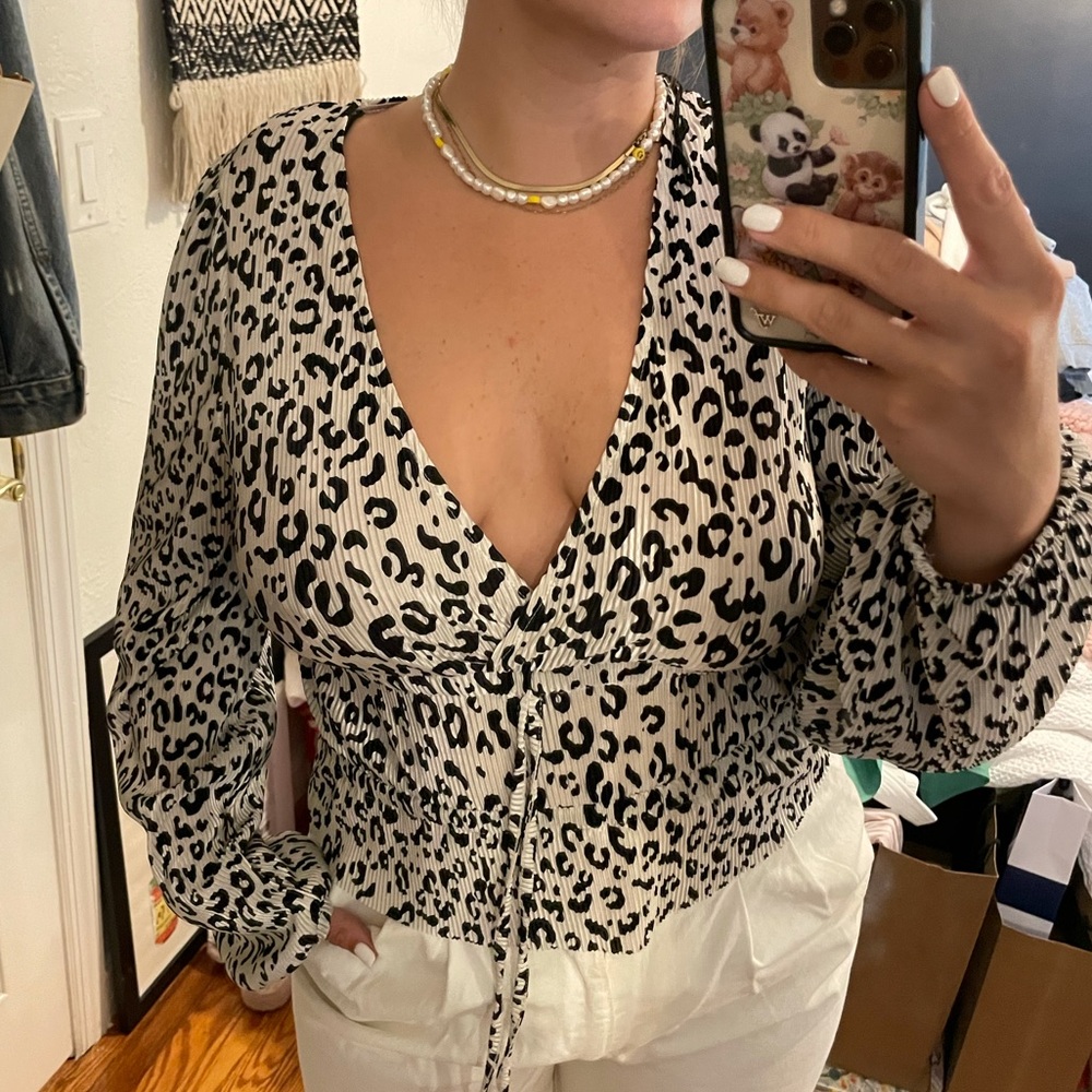 Zara leopard top